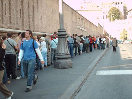 Vatican museum line