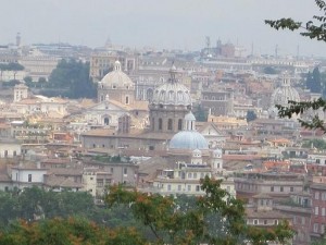 view from gianicolo hill